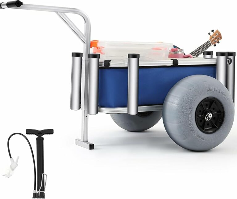 Ruedas Globo: Solución Ideal para Carros de Pesca en Playa